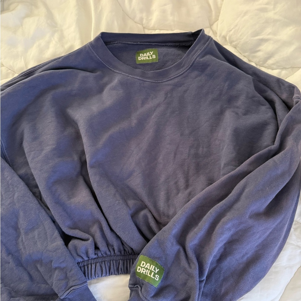 Daily Drills Navy Crewneck